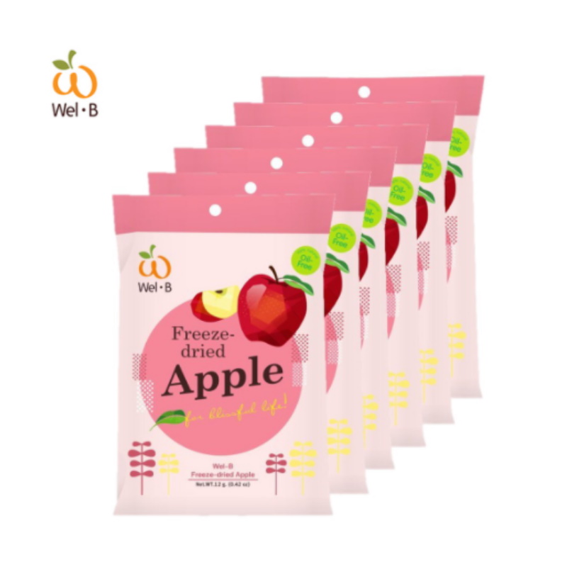 (Apple) Wel.B Freeze Dried Fruits (Pack of 6)