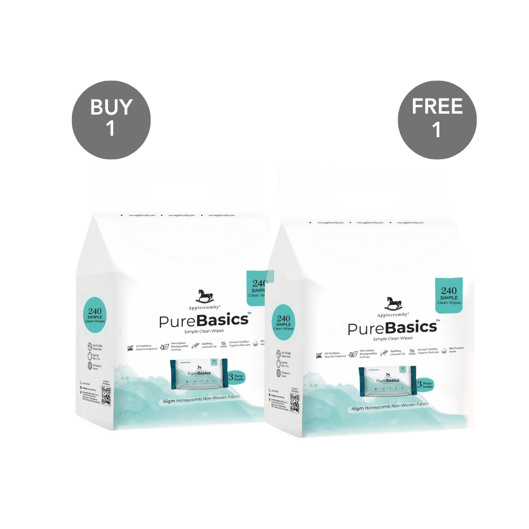 Applecrumby Baby Wipes Buy 1 Free 1 Bundle