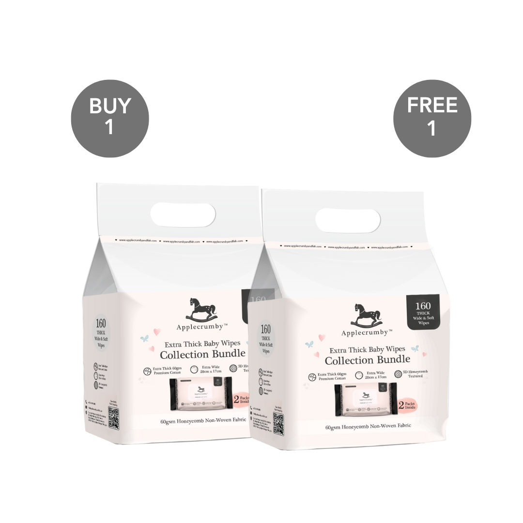 Applecrumby Baby Wipes Buy 1 Free 1 Bundle