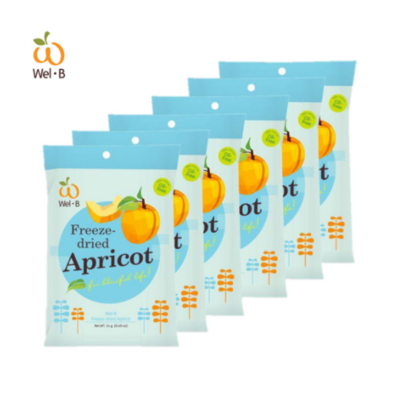 (Apricot) Wel.B Freeze Dried Fruits (Pack of 6)