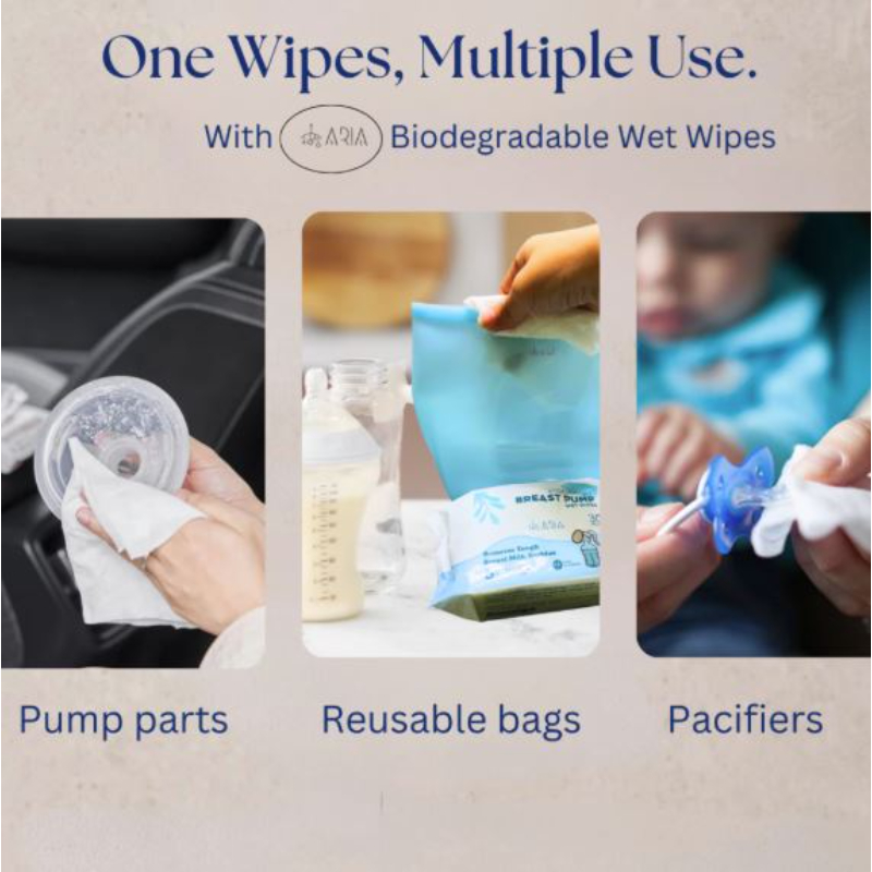 Aria Breast Pump Wipes