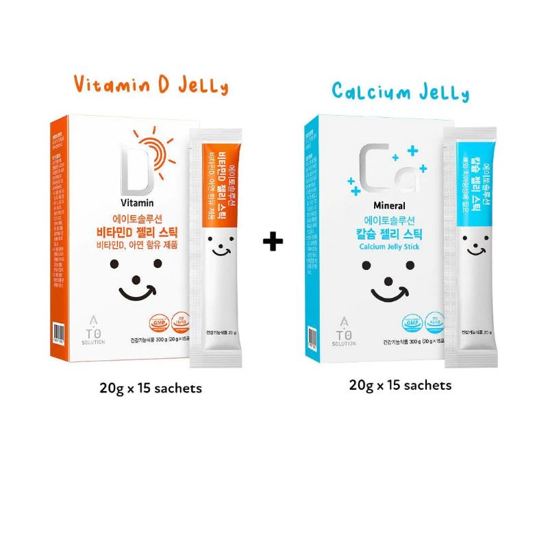 ATO Solution Calcium Jelly + Vitamin D Jelly Bundle