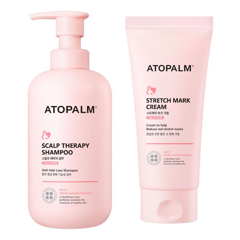 Atopalm Maternity Shampoo + Stretch Mark Cream Bundle