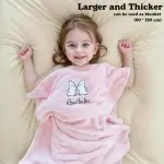 (Bundle of 3) Awibubu Kids Ultra Soft Coral Fleece Towel