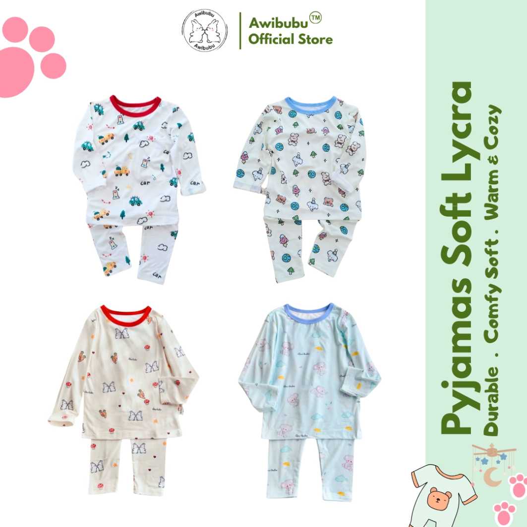 Awibubu Ultra Soft Lycra Kids Pyjamas