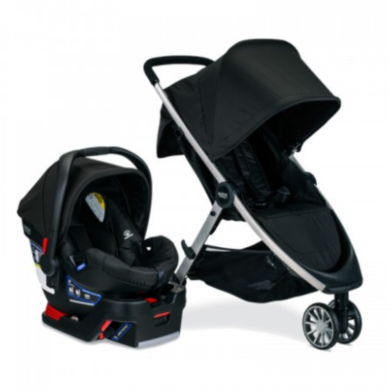 Britax B-Lively & B-Safe Gen 2 Travel System - B-Lively Stroller + B-Safe Gen 2 Car Seat