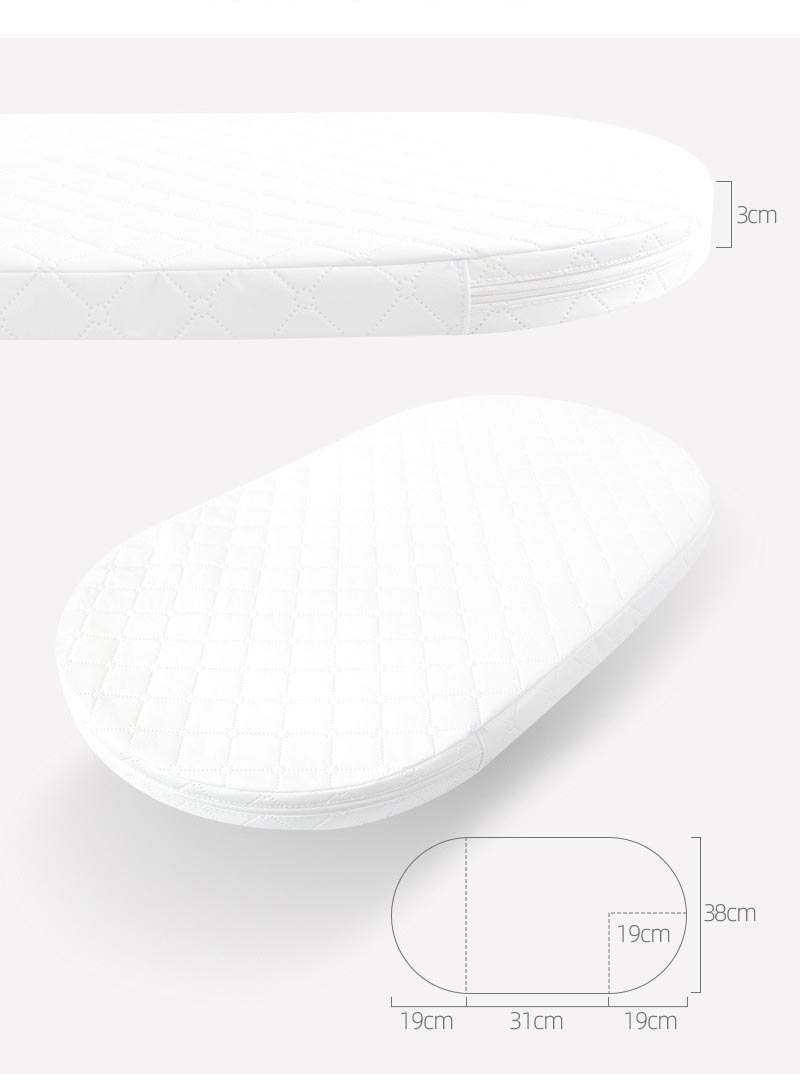 Momobebe Waterproof Easy Clean Baby Bassinet Mattress Soft Sponge 