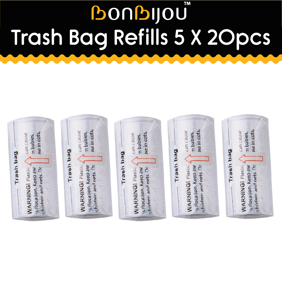 baby-fair Bonbijou Trash Bag Refills (20pcs) Bundle of 5