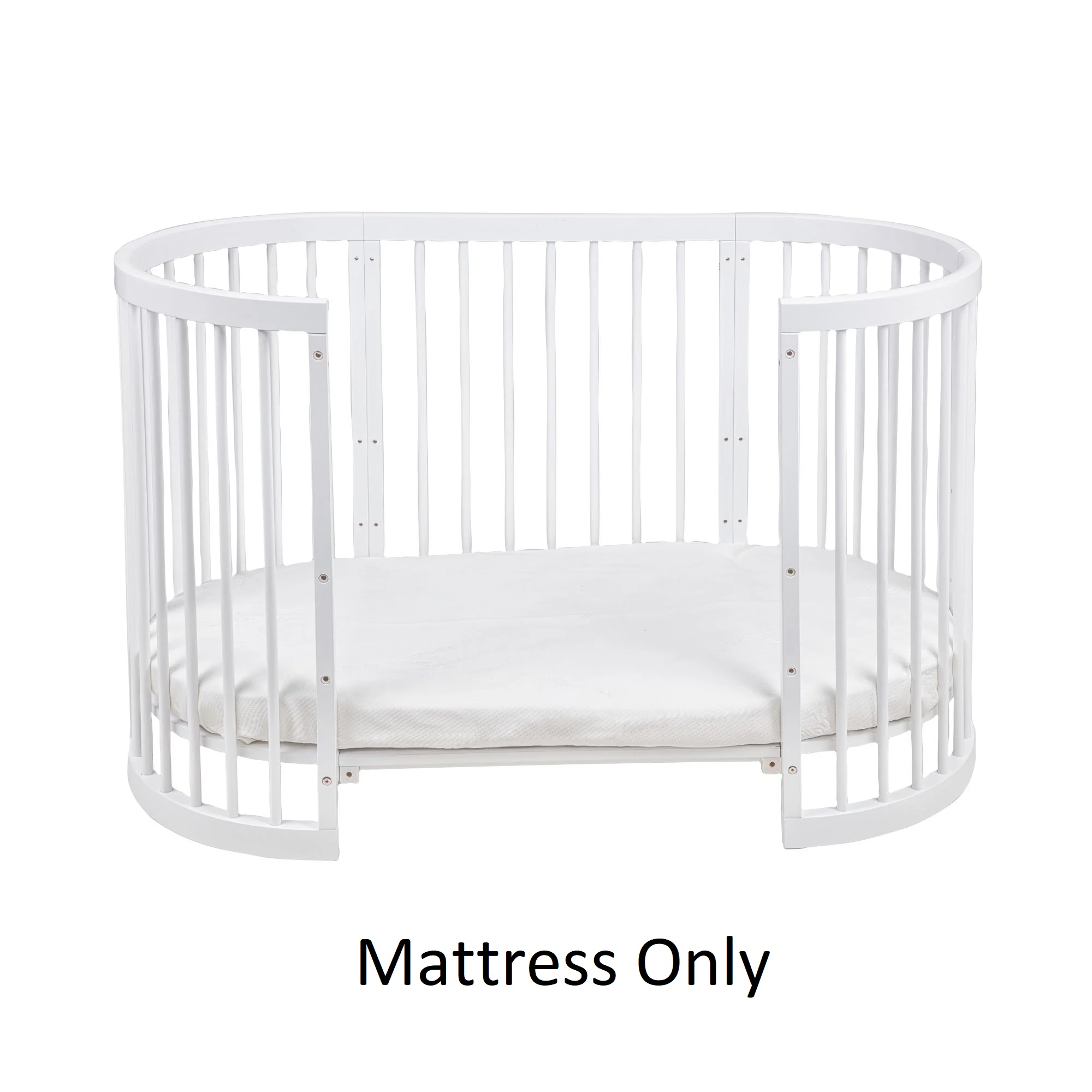 Bonbijou Round Cot Latex Mattress with Quilted Cover
