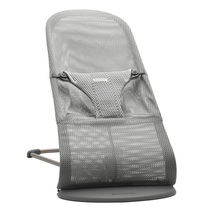 BabyBjorn Bouncer Bliss (Mesh) - Grey + FREE Bouncer Wooden Toy (worth $79!)