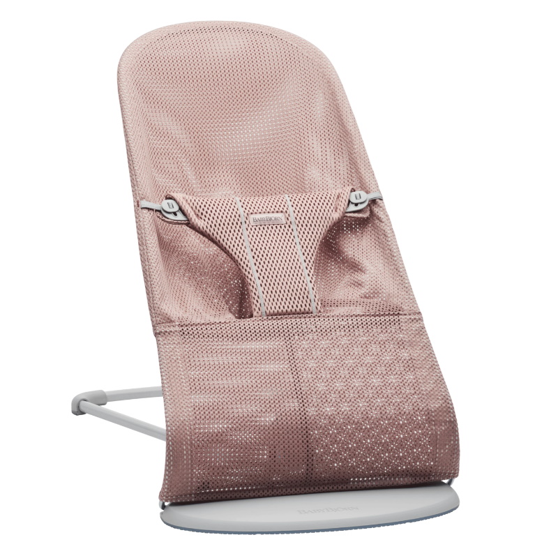 BabyBjorn Bouncer Bliss (Mesh) - Dusty Pink + FREE Bouncer Wooden Toy (worth $79!)