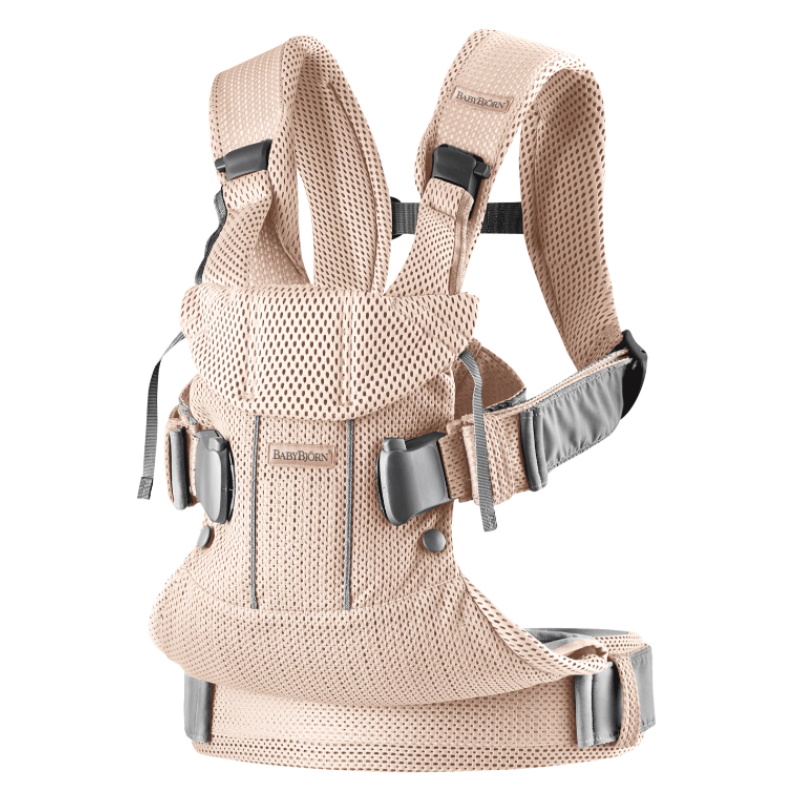 BabyBjorn Baby Carrier One Air (3D Mesh) - Pearly Pink + FREE Carrier Bib (worth $39!)