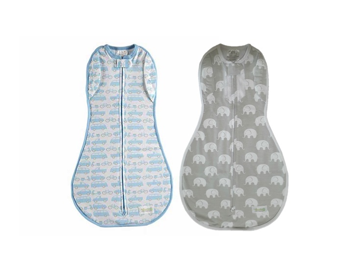 Woombie Convertible The Original Zippered Peanut Swaddle (Bundle of 2)