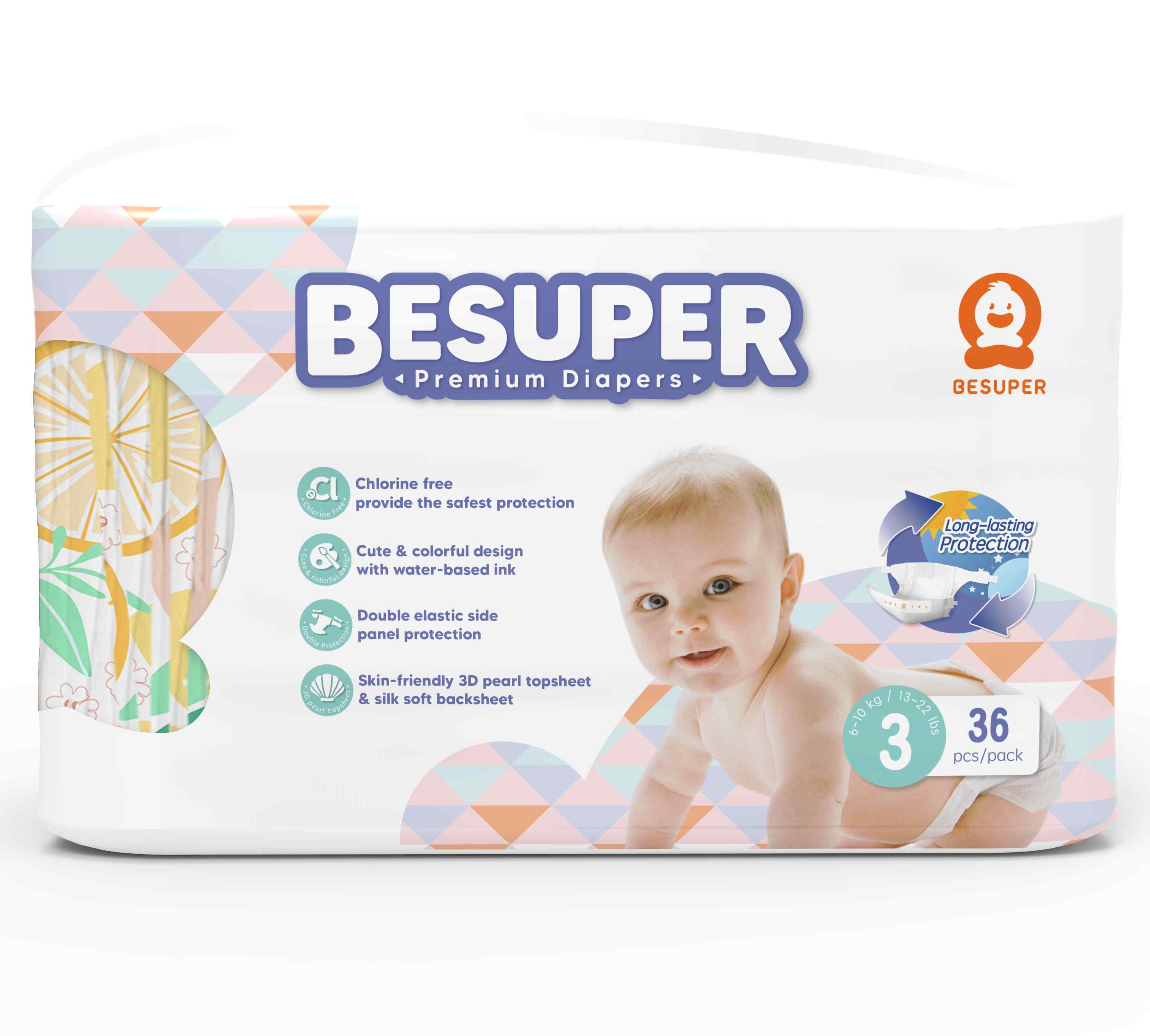 Baby Express Besuper Premium Diapers - Tape (Size 3)