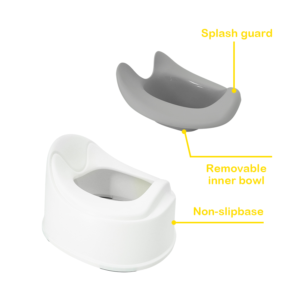 Bonbijou My First Potty - White / Grey