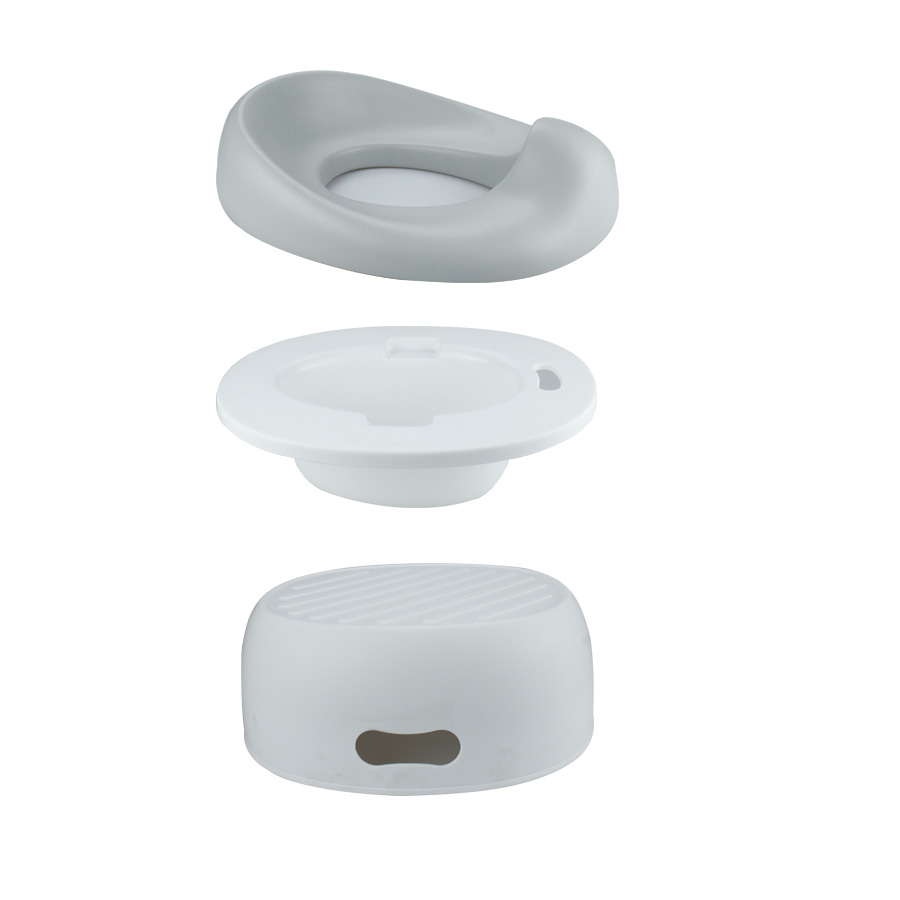 Bonbijou 3 In 1 Grow-With-Me Potty - White / Grey