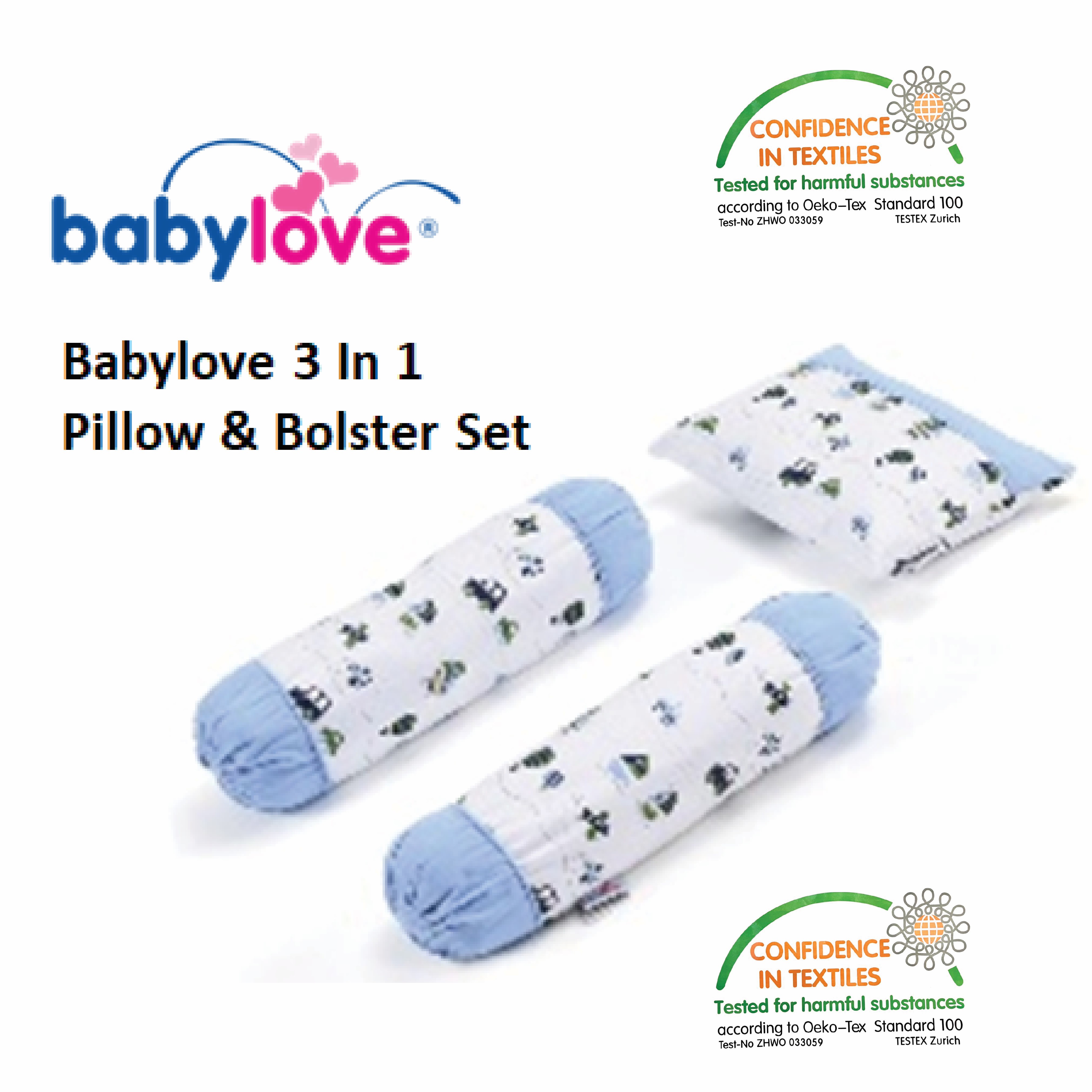 Babylove Premium 3in1 Pillow & Bolster Set