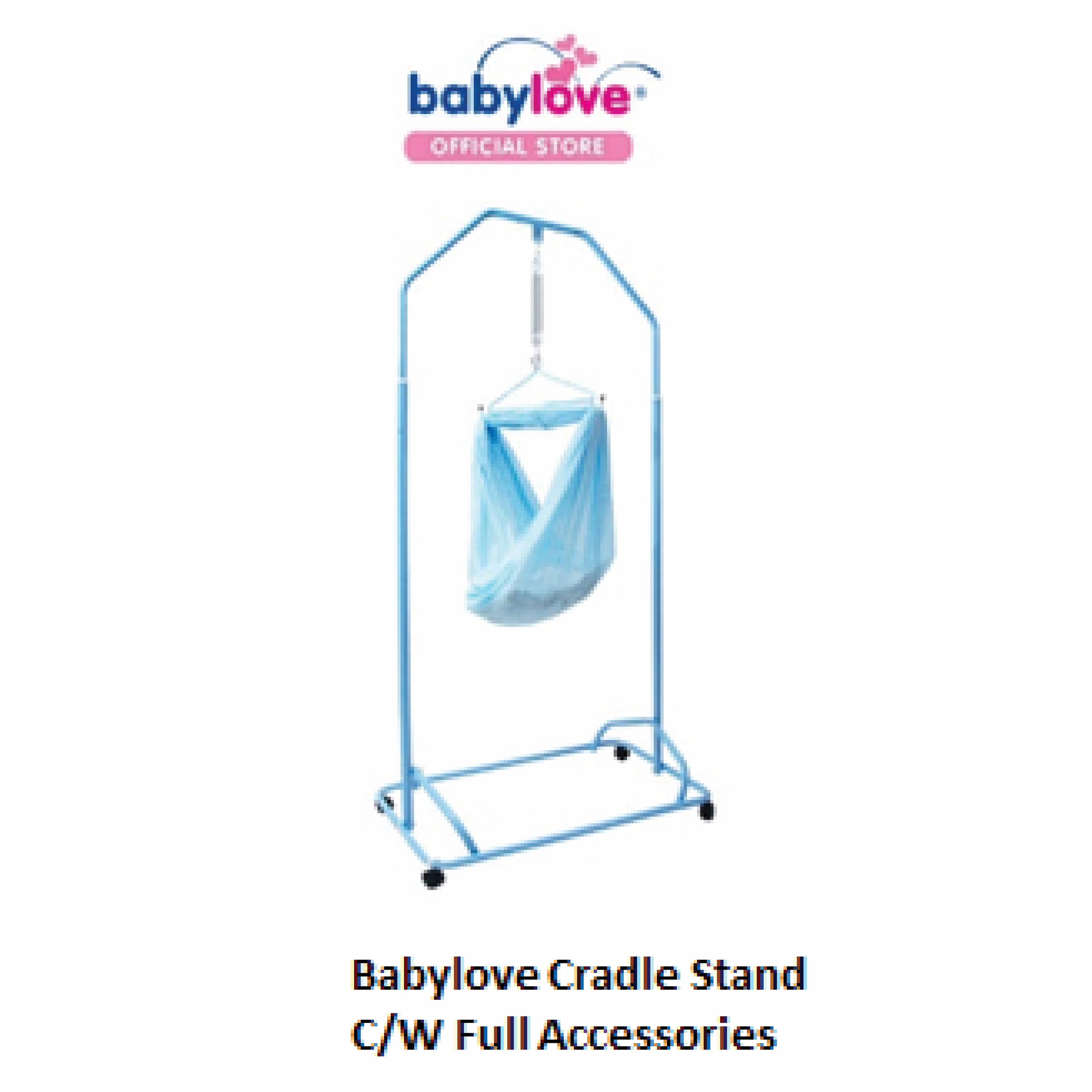 Babylove Rockabye Cradle Stand + Accessories