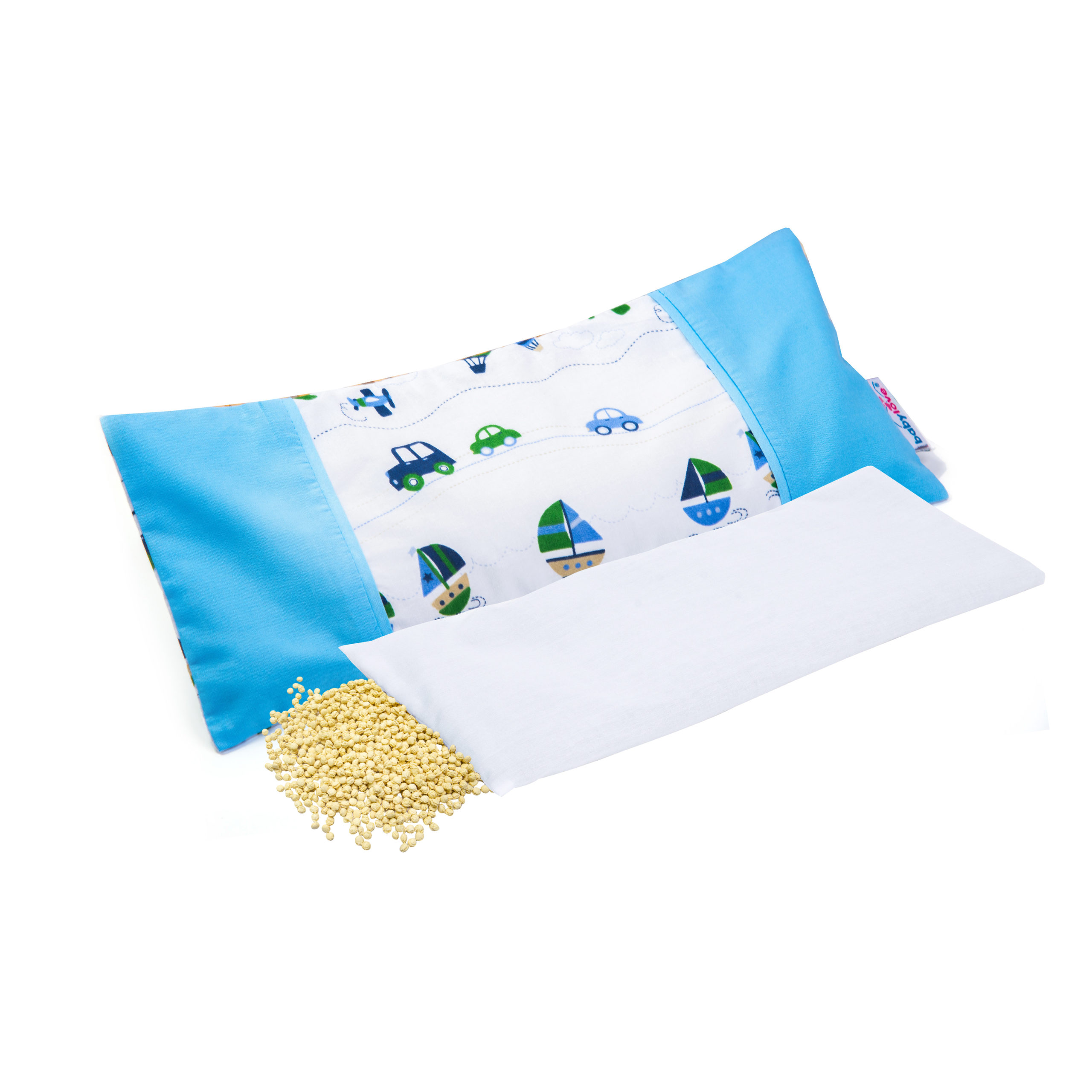Babylove Baby Organic Latex Bean Pillow with Pillowcase