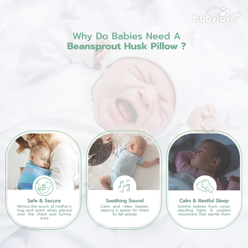 Babylove Organic Beansprout Husk Pillow