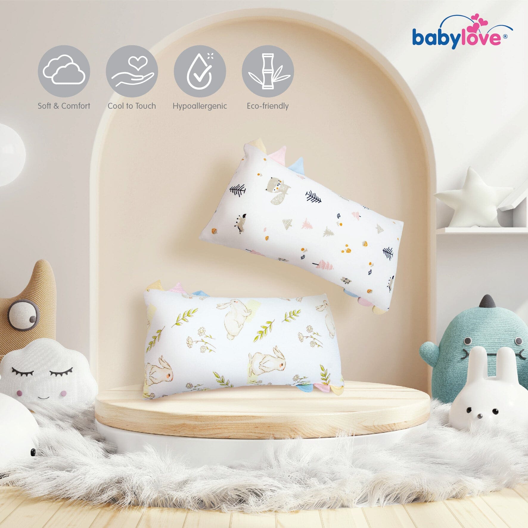 Babylove Soft Bamboo Hug Pillow