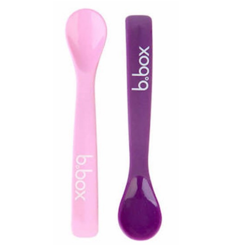 b.box Flexible Silicone Spoons 2pk - Pink/Purple