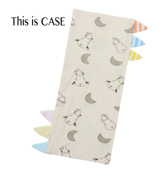 Baa Baa Sheepz Color & Stripe Tag Bed Time Buddy Case - Small Size (30 x 13cm) - Small Moon & Sheepz