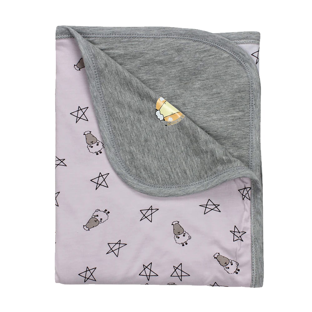 Baa Baa Sheepz Double Layer Blanket 0-36M (80 x 100cm)  - Small Star & Sheepz