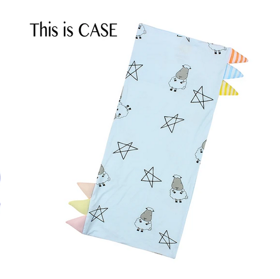 Baa Baa Sheepz Color & Stripe Tag Bed Time Buddy Case - Jumbo Size (23 x 53cm) - Big Star & Sheepz