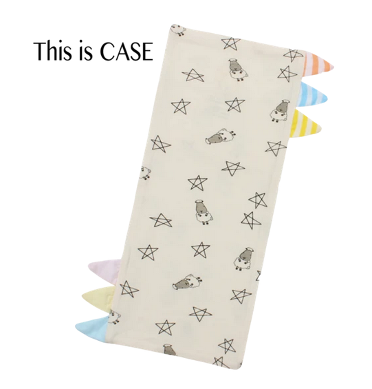 Baa Baa Sheepz Color & Stripe Tag Bed Time Buddy Case - Small Size (30 x 13cm) - Small Star & Sheepz