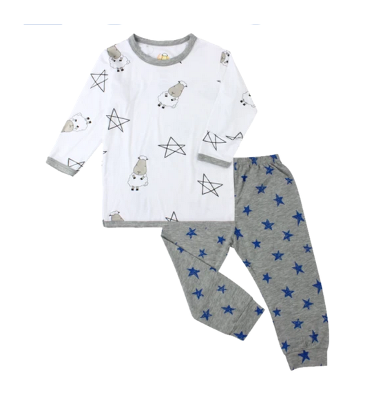 Baa Baa Sheepz Long Sleeve Shirt & Long Pants Pyjamas Set