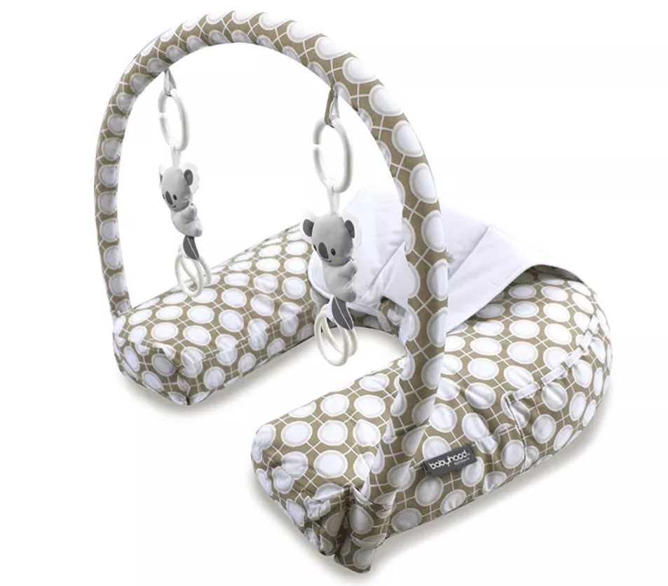 Babyhood Nursing Pillow With Toy Bar