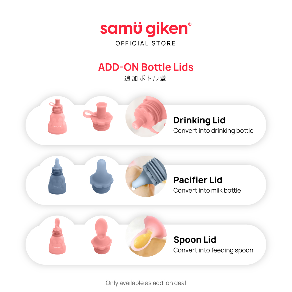 Samu Giken 3 Lids For Silicone Milk Storage Bag