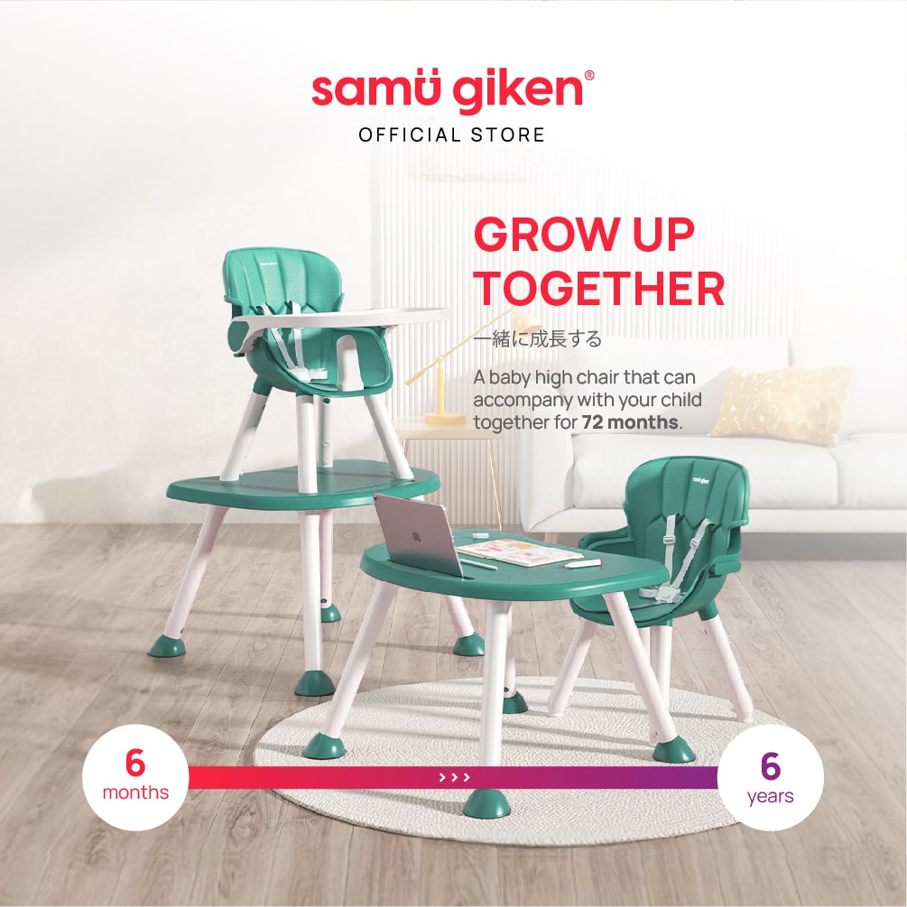 Samu Giken 4 in 1 Baby High Chair Model:BHC-808GR (Green)