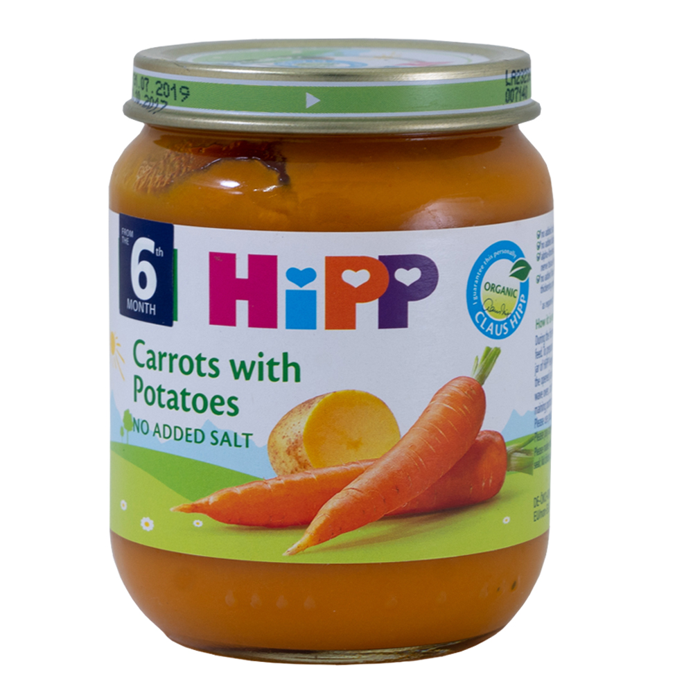 HiPP Organic Carrots with Potatoes 125g [Bundle of 6]