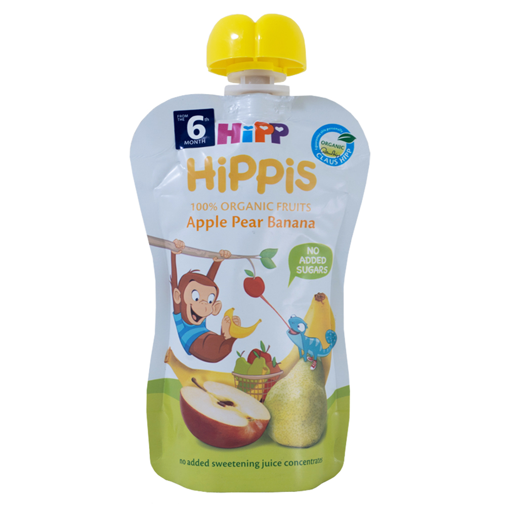 HiPP Organic Apple Pear in Banana 100g [Bundle of 6]