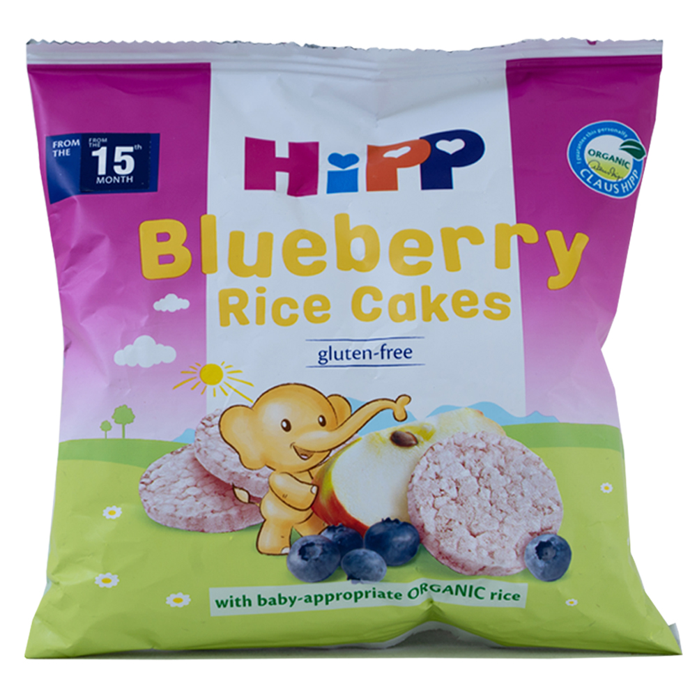 HiPP Organic Blueberry Rice Cake 30g [Bundle of 7]