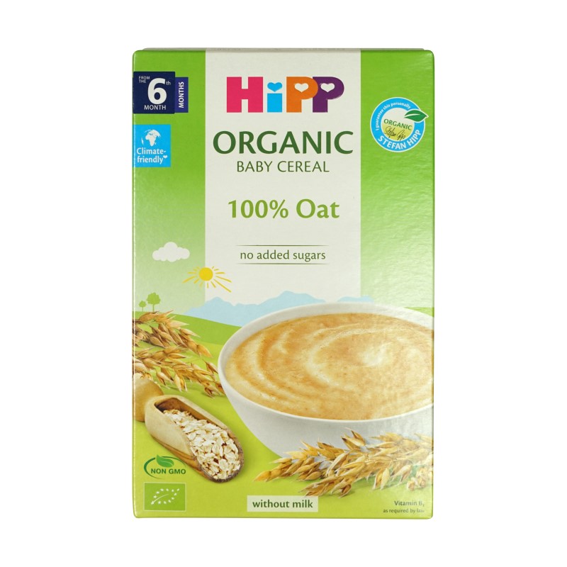 HiPP Organic Cereal 100% Oat 200g [Bundle of 6]