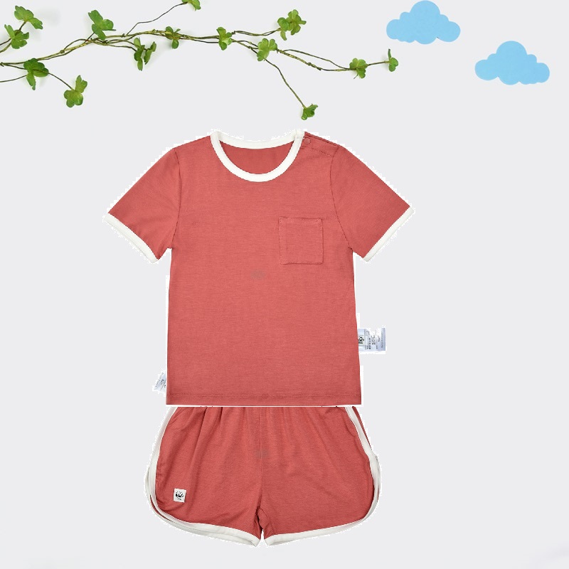 baby-fair Baby's Dream Garden T shirt and Shorts Sports Set (MORANDI RED)