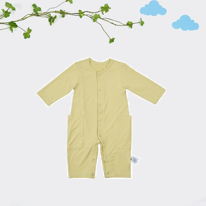 Baby's Dream Garden Long Sleeve Pocket Pyjamas (MORANDI LIGHT GREEN)