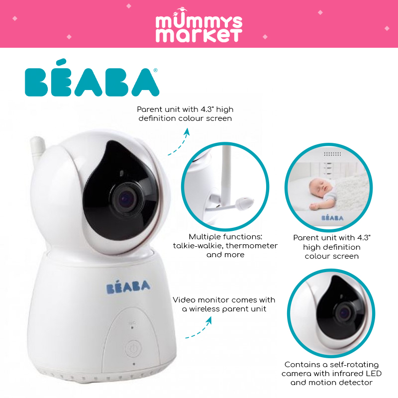 Beaba Video Baby Monitor ZEN connect White / BS Plug CODE (930318)