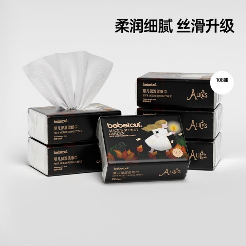Bebetour Alice Series Soft Moisturizing Tissue 108pcs