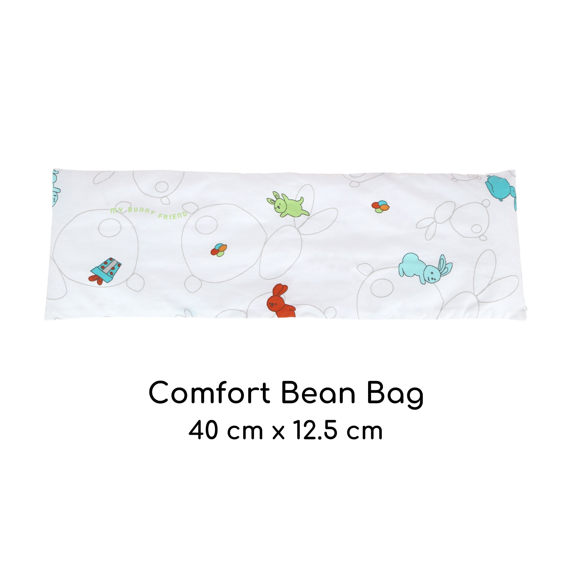 My Bunny Friend Baby Comfort Bean Bag (40x12.5cm) - Bunny Party