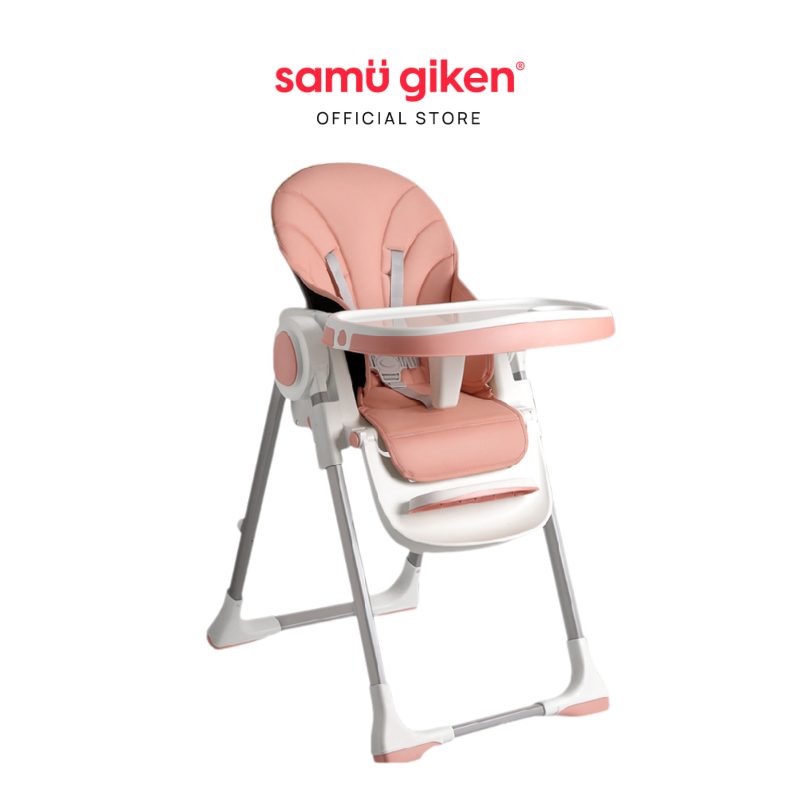 Samu Giken Baby Dining High Chair / Foldable Travel High Chair / Toddler Feeding High Chair BHC-902 - Pink