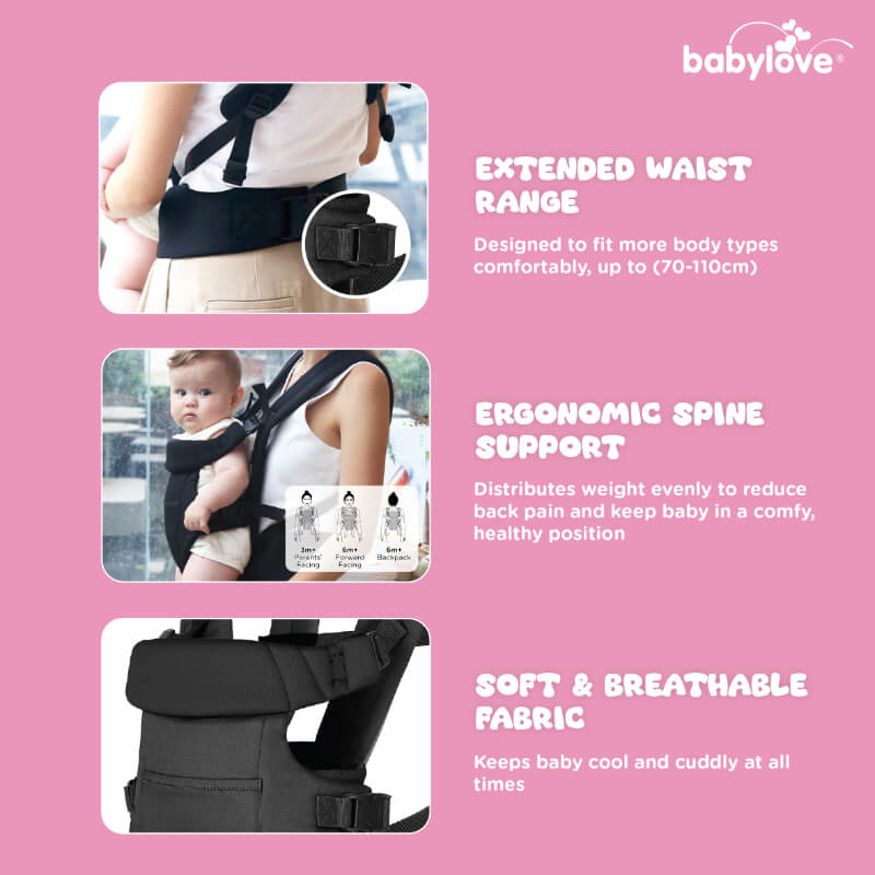 Babylove BabyEasy Pro 3-in-1 Functional Baby Carrier