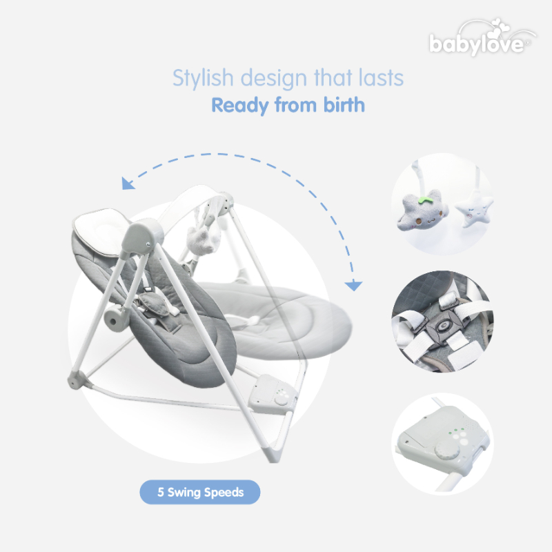 Babylove Serena Electric Baby Swing