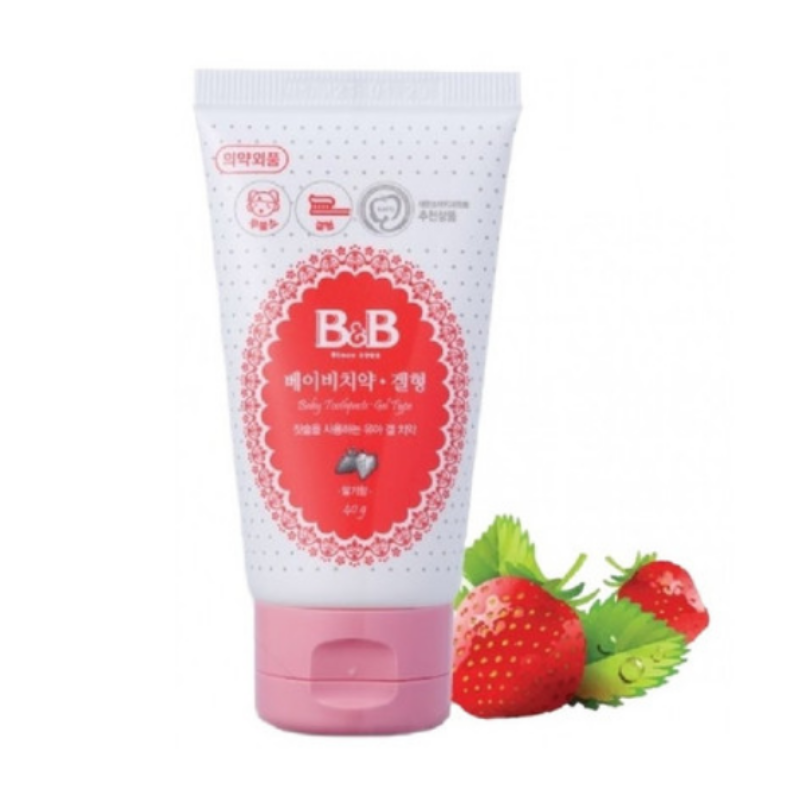 B&B Baby Toothpaste Gel Type 40g (Step 2 & 3) - Assorted Flavors