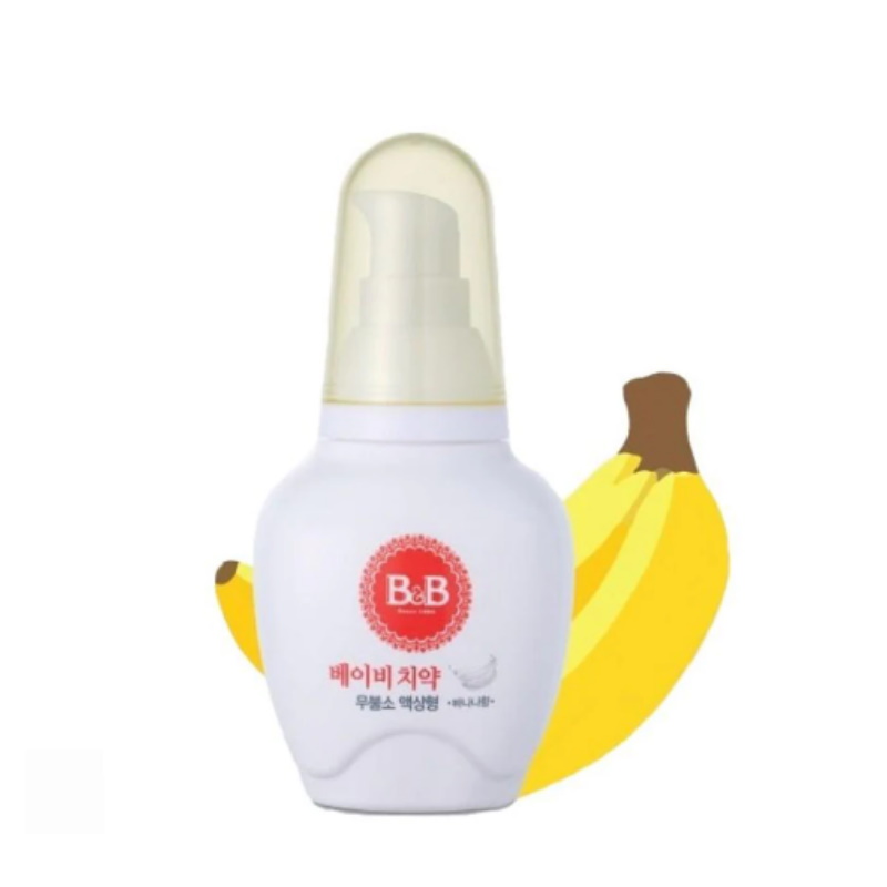 B&B Baby Toothpaste (Liquid Type) 80g (Step 1 & 2) - Assorted (Buy 1 Get 1 Free)
