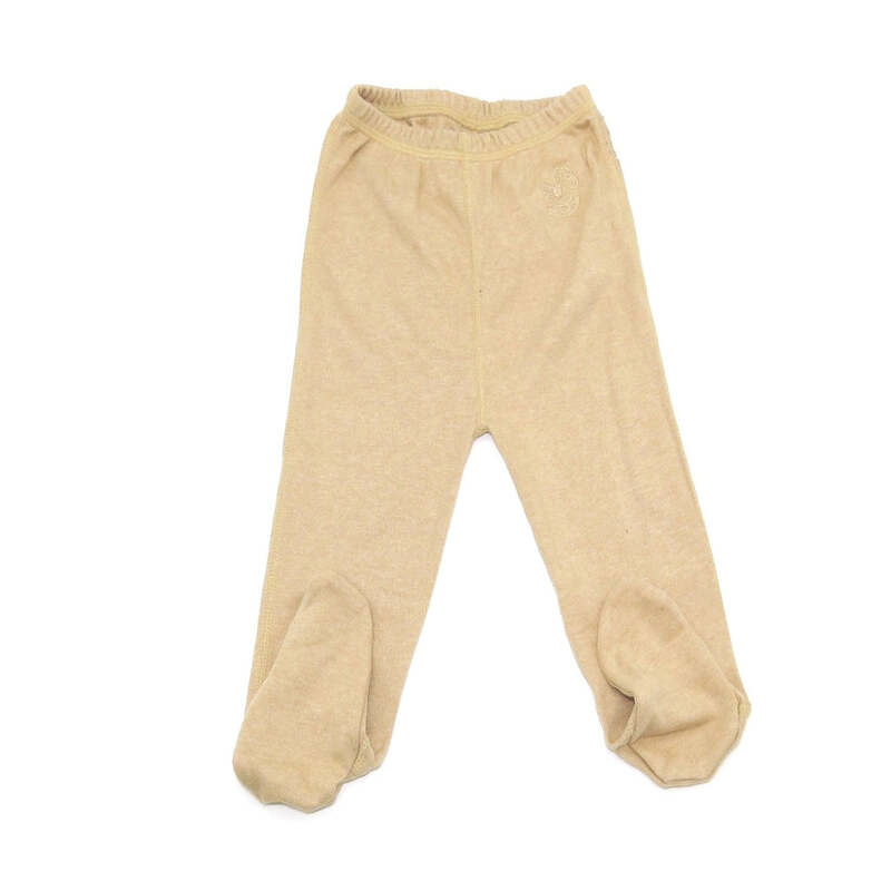 baby-fair Baby Piper Organic Unisex Long Pants with Socks (1102) Brown