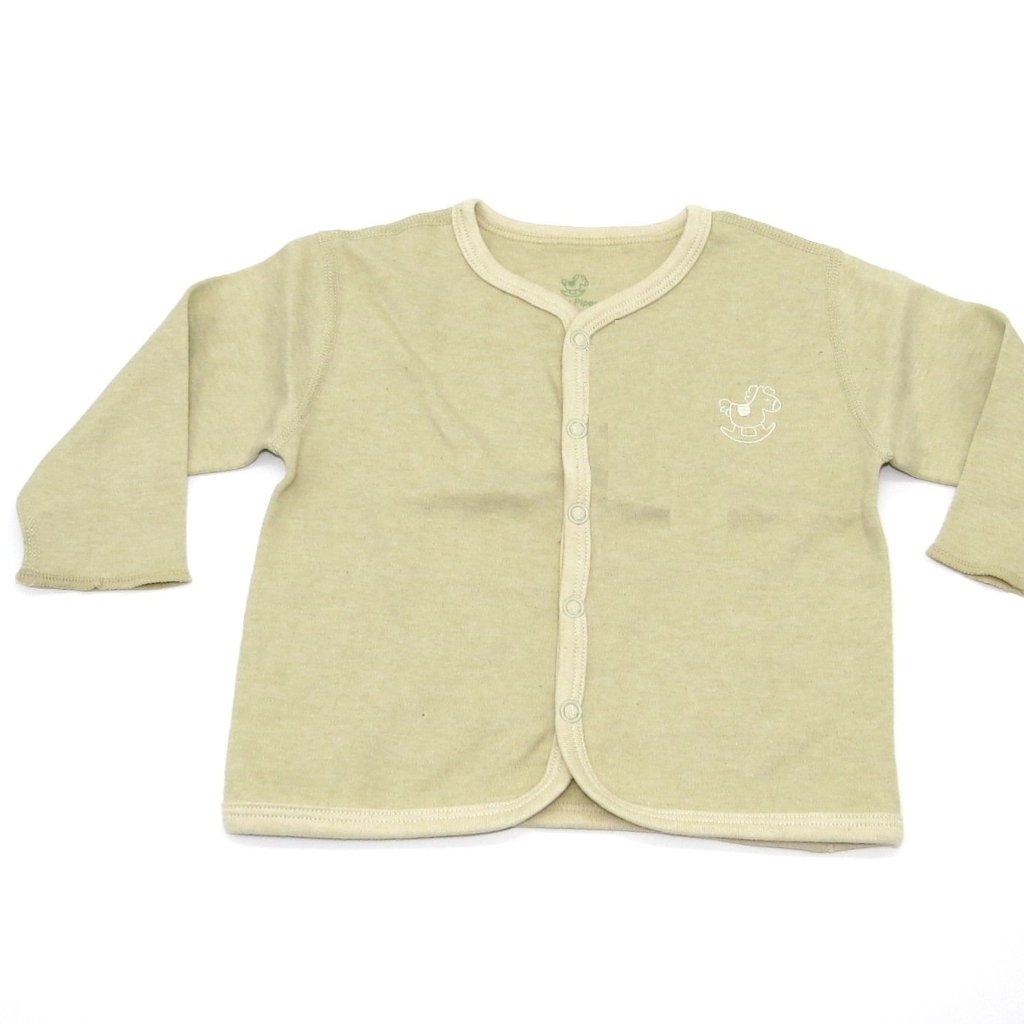 Baby Piper Long Sleeve Mid Buttoned Shirt 100% Organic Cotton Dye Free (1103) Green